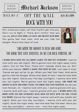 Michael Jackson Rock With You