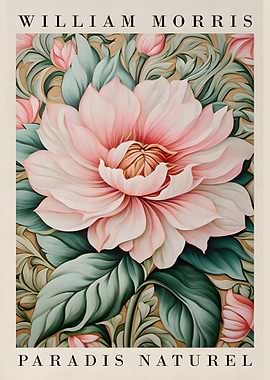 William Morris Paradis Naturel Floral Poster