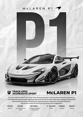 striking McLaren P1 Track Spec Aggressive Sport