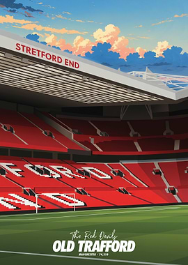 Old Trafford Stadium Poster