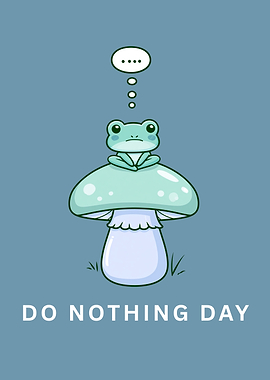 Frog on Mushroom Thinking