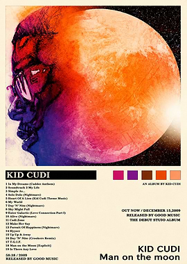 Kid Cudi Man on the Moon Album Art