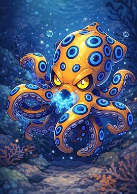 Angry Blue-Ringed Octopus