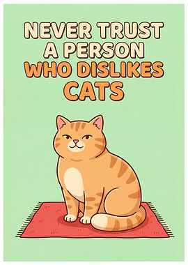 Funny Cat Poster