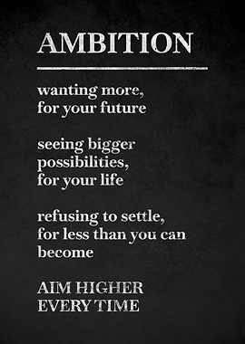 Ambition Motivational Quote