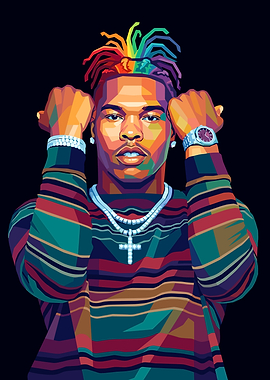 Lil Baby Pop Art Portrait