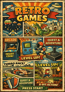 Retro Gaming Poster
