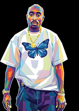 Tupac Shakur Pop Art Portrait