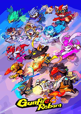 Gunfire Reborn - Colorful Action Poster