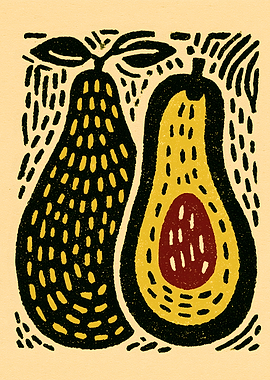Avocado illustration