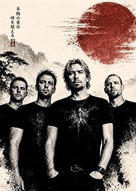 Nickelback Japanese Inspired Poster