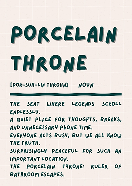 Porcelain Throne Definition