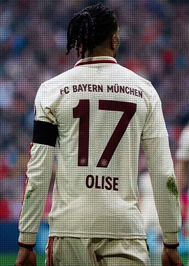 Olise with Number 17 Jersey