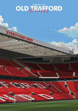 Old Trafford Stadium Poster