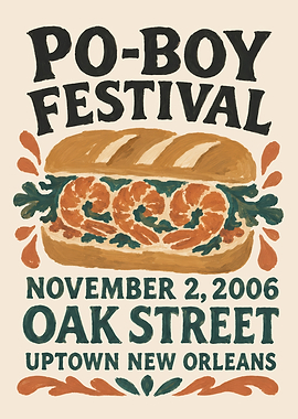 Po-Boy Festival Poster