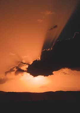 Dramatic Sunset at Nice, France