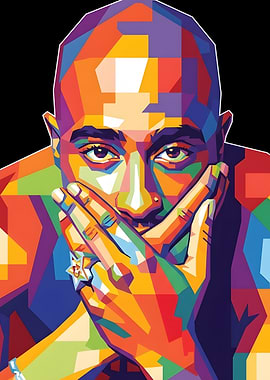 Tupac Shakur Pop Art Portrait