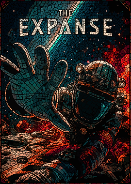 The Expanse Astronaut Mosaic Poster