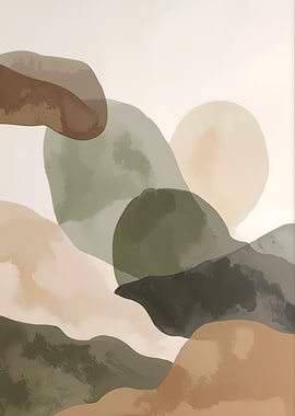 Abstract Watercolor Shapes