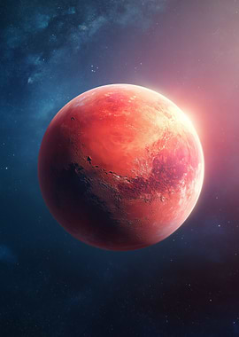 Mars Planet in Space