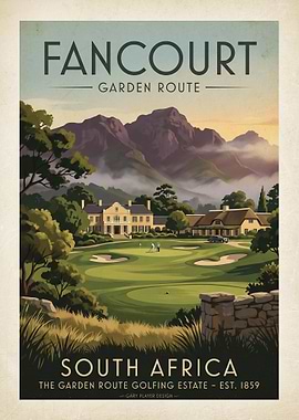 Fancourt Garden Route South Africa Golf Poster