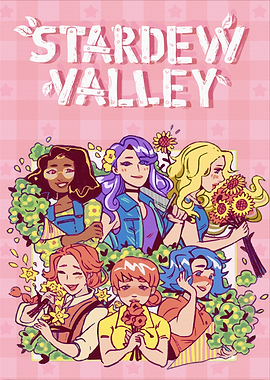 Stardew Valley Girls with Flowers