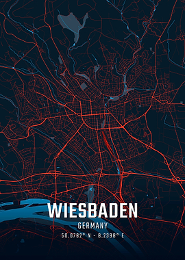 Wiesbaden City Map
