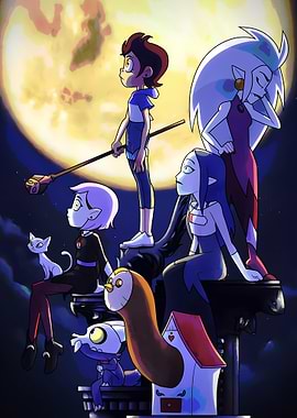The Owl House Characters Under the Moon