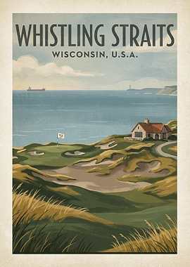 Whistling Straits Golf Poster