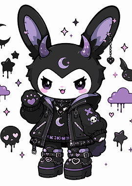 Gothic Bunny Character