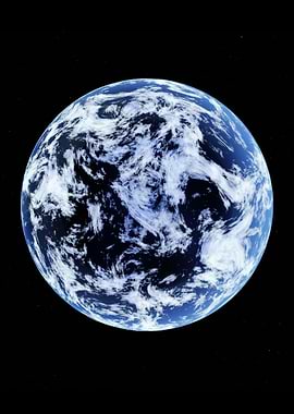 Earth from Space with Clouds