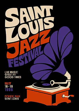 Saint Louis Jazz Festival Poster
