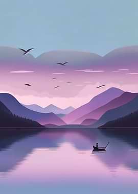Serene Mountain Lake Reflection