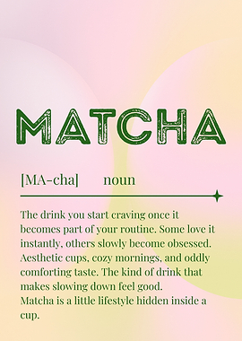 Matcha Definition Art