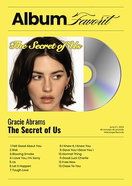Gracie Abrams The Secret of Us Album Cover