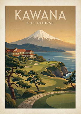 Kawana Fuji Course Golf Poster