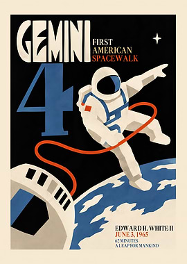 Gemini 4 Spacewalk Poster