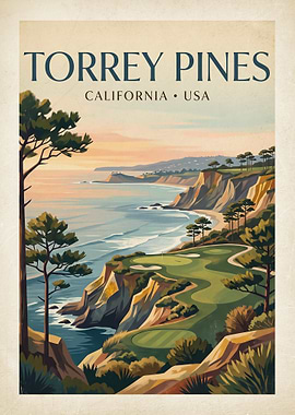 Torrey Pines Golf Course Poster