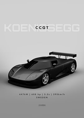 Koenigsegg CCGT Supercar - Minimalism in white