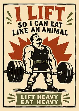 Lift Heavy Poster Print