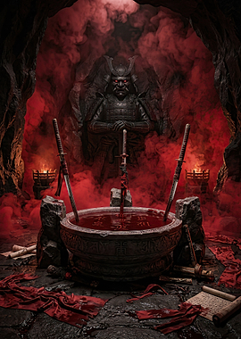 Samurai Ritual in a Cave