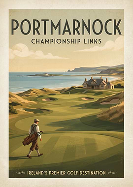 Portmarnock Championship Links Golf Poster