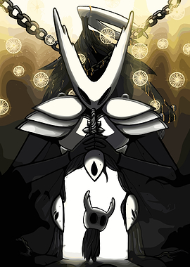 Hollow Knight Characters in Dramatic Scene