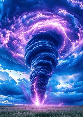 Electric Tornado Over Field