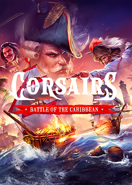 Corsairs Battle of the Caribbean Game Art