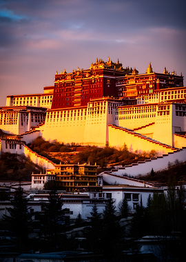 Potala Palace at Sunset