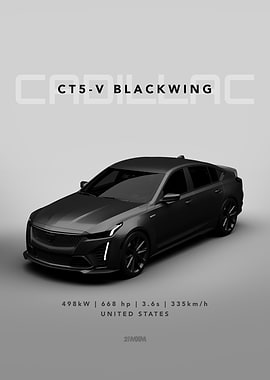 Cadillac CT5-V Blackwing - Minimalism in white