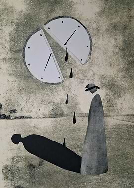 Surreal Clock and Figure