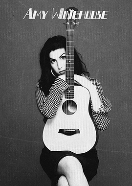 Amy Winehouse with Guitar
