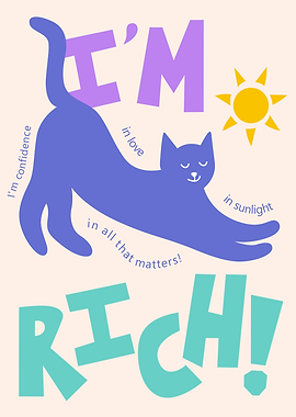 Cat I'm Rich Text Art